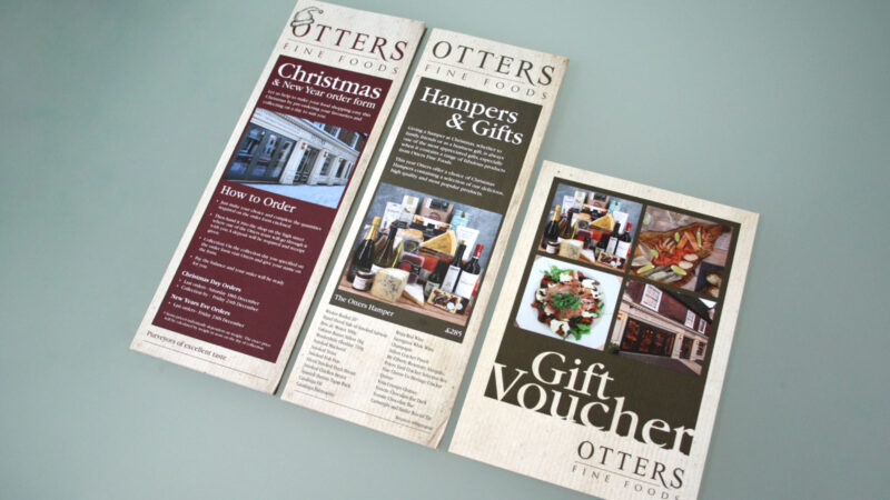 Otters Fine Foods leaflets